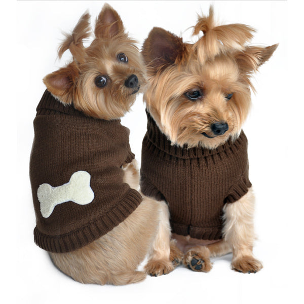 Brown bone sweater